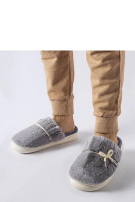 Medoro Insulated Round Toe Winter Slippers With Grip Sole from B&Q