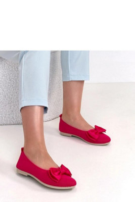  - Ballet Flats With Decorative Bow Slip On Pointed Toe Comfort Heel