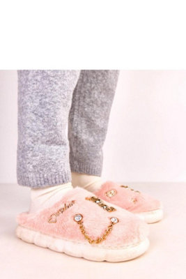 Tracy Covered Slippers With Decorative Detail For Cozy Warmth from B&Q