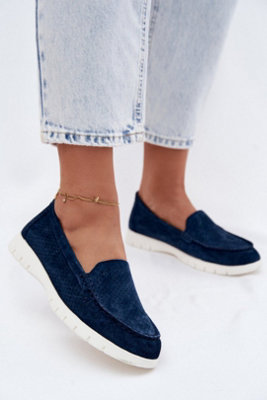 Vinceza Suede Perforated Moccasins With Cushioned Insole from B&Q
