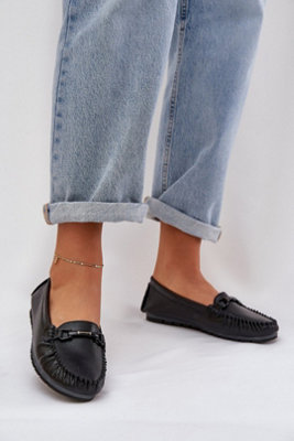  - Moccasin Shoes With Rubber Sole Comfort Cushioning Everyday