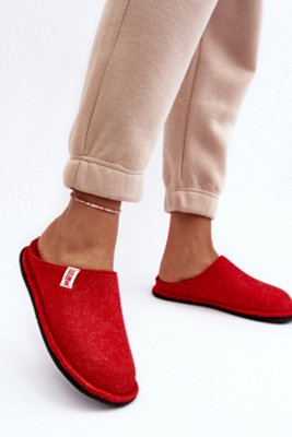Big Star Wool Felt Platform Slippers With Logo Comfort Toe from B&Q