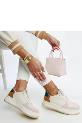 Adidas Pastel Suede Platform Sneakers With Beige Rubber Sole from B&Q