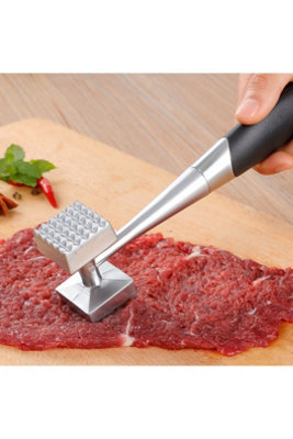  - 8.2 Inch Metal Two Sided Meat Tenderizer Hammer Steak Beef
