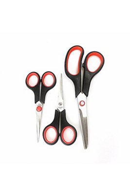  - Pack Of 3 Titanium Kitchen Scissors Set Heavy Duty Multi Purpose