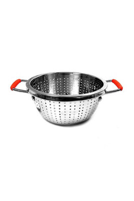 Stainless Steel Kitchen Pasta Colander Strainer 2 Handles
