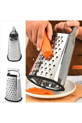  - 4 Sided Stainless Steel Cheese Vegetable Grater Slicer Zester