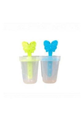 Plastic Popsicle Maker Box 4 Molds 8 Cm Ice Pop Molds Assorted from B&Q