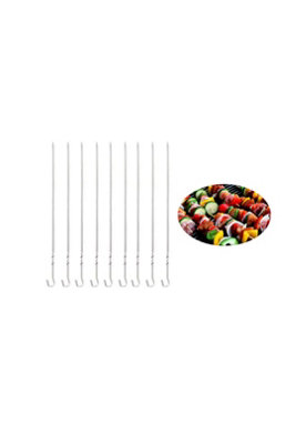  - Twisted Metal Bbq Kebab Skewer Sticks 38 Cm Pack Of 9 Grill