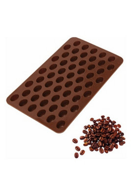  - 55 Mini Coffee Bean Silicone Mold For Baking Chocolate Ice
