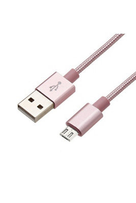 3M Rose Gold Micro Usb Data Sync Charging Cable For Samsung from B&Q