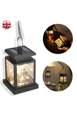  - Solar Hanging Lantern Fairy Lights Warm Ip55 Waterproof Clip