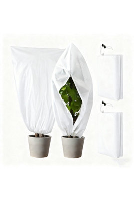  - Heavy Duty Frost Protection Fleece Plant Cover Jacket 80X100Cm
