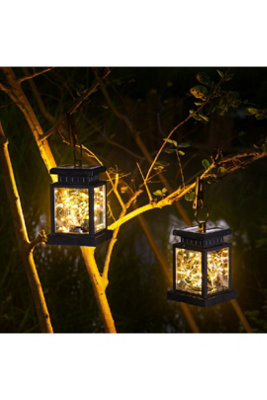  - Solar Peg Clip Lantern Fairy Lights Outdoor Garden Decoration