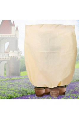  - Beige 0.8X1M 30Gsm Garden Shrub Winter Frost Plant Cover