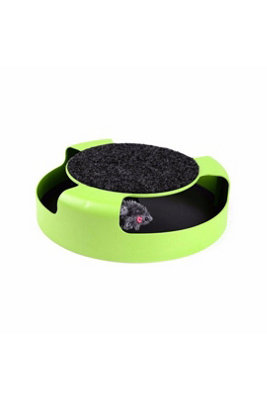 Interactive Cat Toy Catch Mouse Scratch Board With Turntable from B&Q