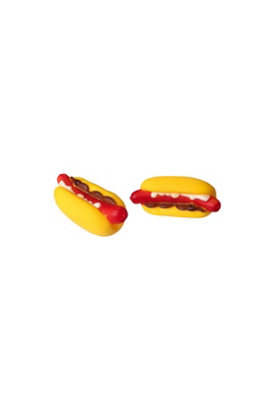Pet Squeaky Sausage Hotdog Dog Toy Durable Mini 10.5 X 4 Cm