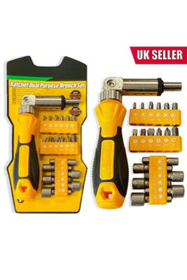  - 13Point5Cm Multipurpose Ratchet Screwdriver Wrench Socket Set