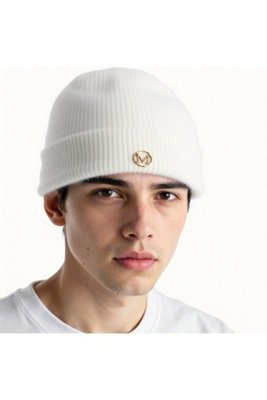 Warm R40 Thermal Insulated Fleece Lined Beanie Hat White