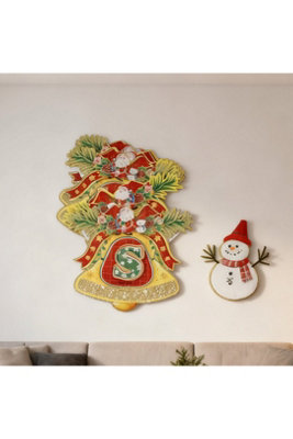 2Point6M Glitter Merry Christmas Paper Bunting Banner Assorted