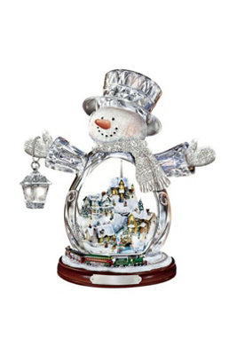 Crystal Snowman Christmas Window Sticker Static Cling Pvc