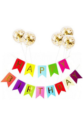 Dinosaur Bunting Banner Happy Birthday Confetti Latex Balloons from B&Q