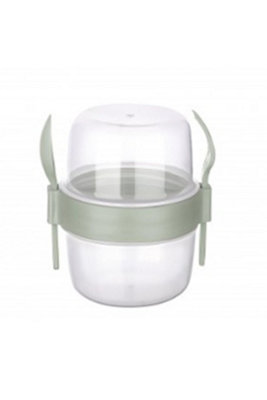  - 650Ml Two Compartment Muesli Yogurt Pot Reusable Container