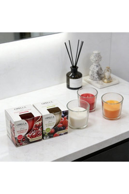  - Scented Candle In Glass Jar Jasmine Blossom Fruity Random Scent