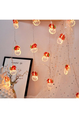 2M 10 Led Santa Claus Battery String Lights Decoration Indoor from B&Q