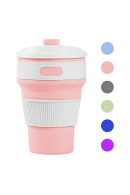 Collapsible Silicone Telescopic Leakproof Water Bottle 350Ml from B&Q