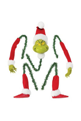 Grinch Stuck Elf Arm Leg Head Ornament Garland For Tree from B&Q