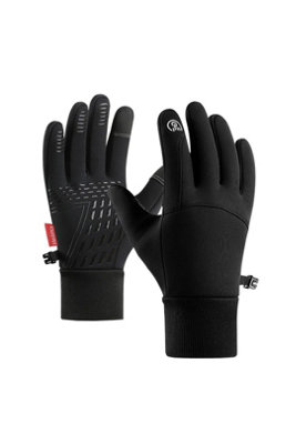 Winter Waterproof Touchscreen Windproof Thermal Gloves Black