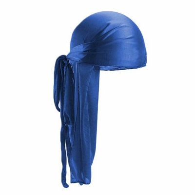 B&Q Faux Silk Pirate Durag Headscarf Bandana Unisex Cap Wrap