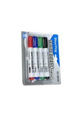  - 4 Pack Whiteboard Dry Erase Markers Fine Tip Assorted Colors
