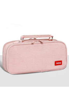 Expandable Canvas Pencil Case Large Capacity Office School Bag from B&Q