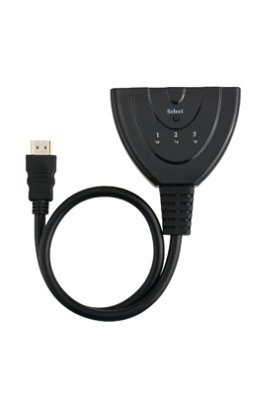 B&Q 1080P Hdmi 3 Port Switch Splitter Selector Hub For Tv Monitor