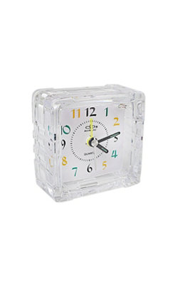  - Silent Square Quartz Bedside Alarm Clock For Kids Students
