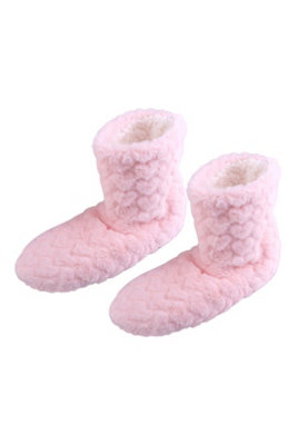 Cute Winter Slippers Couple Non Slip Velvet High Tube Warm Socks from B&Q