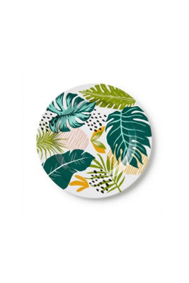 Plastic Reusable Round Party Picnic Bbq Plates 23Cm Random from B&Q