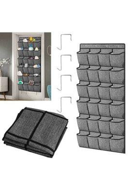  - 24 Pocket Over Door Shoe Organizer Hanging Closet Rack