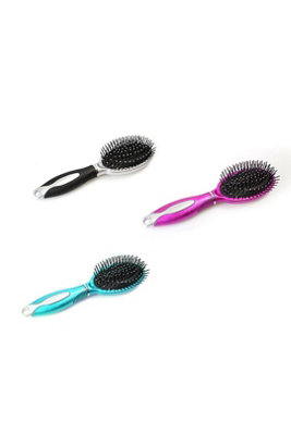 Professional Salon Detangling Hair Brush Soft Head Random Colour from B&Q