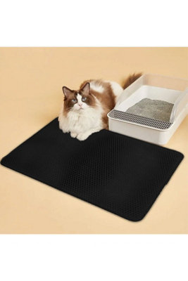  - Double Layer Cat Litter Trapper Mat Non Slip Washable Paw