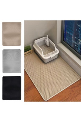  - Double Layer Cat Litter Mat Non Slip Washable Paw Cleaner