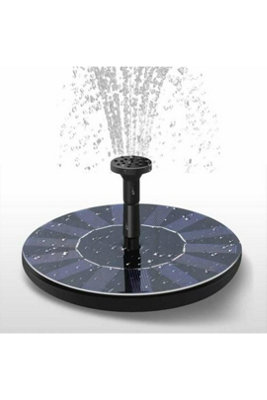 Solar Powered Floating Pump Fountain For Birdbath Pool Garden from B&Q