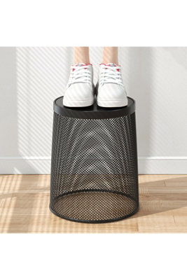 20X26Cm Metal Mesh Waste Paper Bin Small Bedroom Rubbish Bin from B&Q
