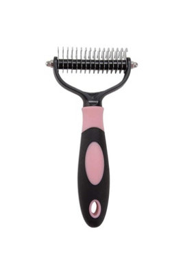 16 Teeth Double Sided Cat Dog Hair Shedding Grooming Comb from B&Q