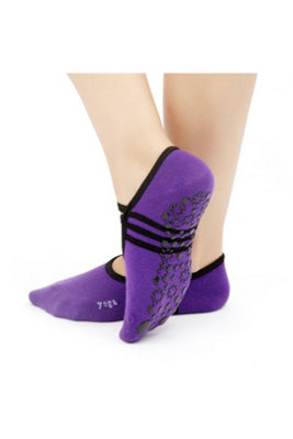Yoga Socks Non Slip Grip Pilates Barre Exercise Gym Socks from B&Q