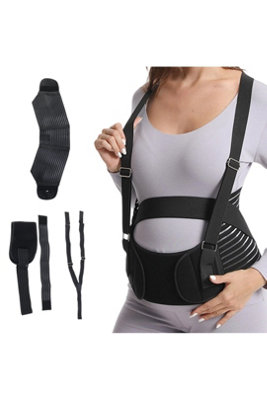 Xxl Pregnancy Lumbar Back Support Belt With Shoulder Straps from B&Q