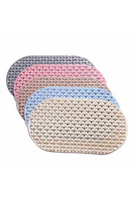 Pvc Non Slip Bathtub Shower Mat Antibacterial Strong Suction from B&Q
