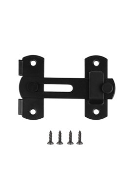  - 180 Degree Flip Sliding Barn Door Lock Stainless Steel Latch
